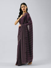 Stone Embroidered Satin Saree